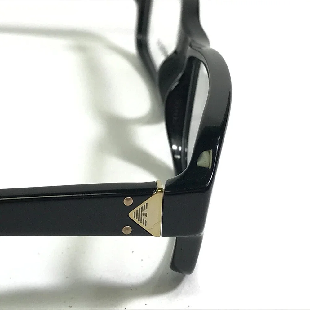 Emporio Armani Eyeglasses Frames EA3016 5017 Black Gold Rectangular 53-16-135